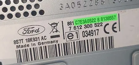 TravelPilot serial on label