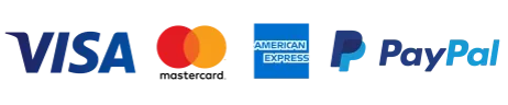 PayPal, Visa, Mastercard, American Express